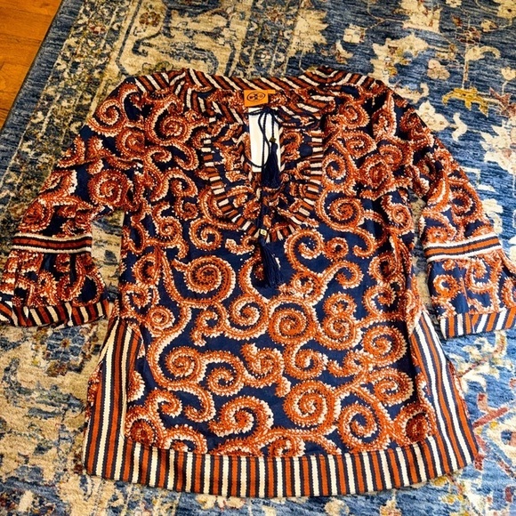 Tory Burch Tops - (New) Tory Burch Women’s 3/4 Sleeve Designer Blouse Top Shirt Small